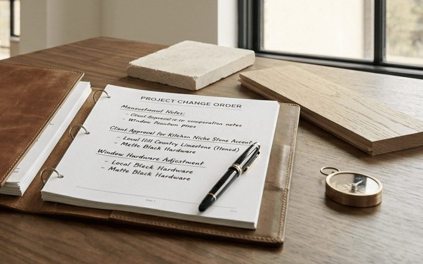 Documented changes and clear written communication during construction